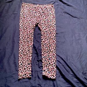 Girls cheetah print pajama bottoms